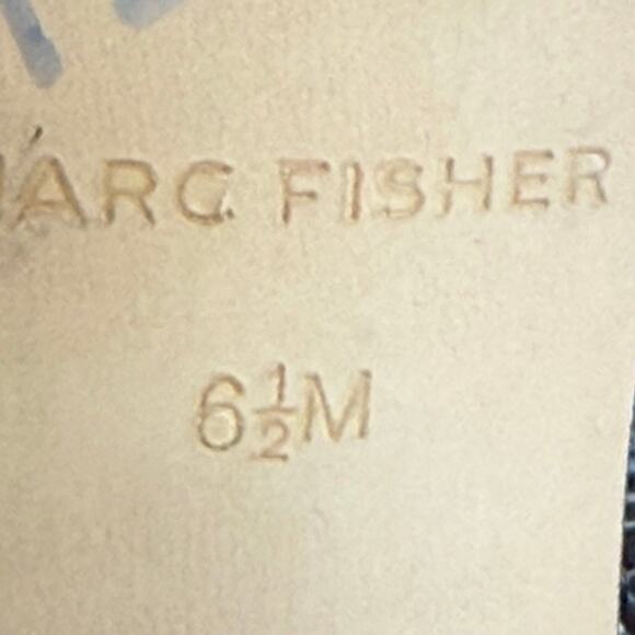 Marc Fisher Black Patent Faux Leather "Caila" Buckle Chunky Heel Loafer Sz 6.5 - Picture 7 of 7